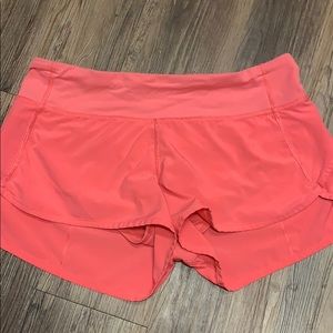 Pink Lululemon shorts